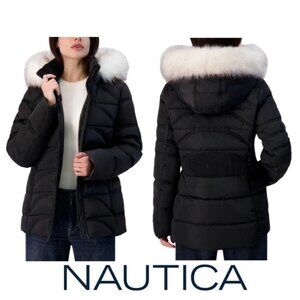 NWT Nautica Women's Puffer Jacket, Black